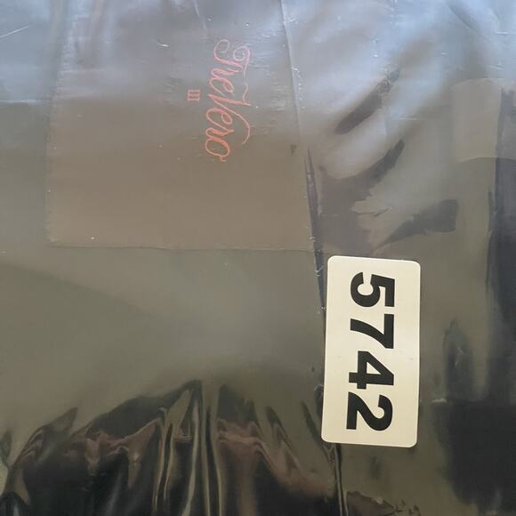 Tre Vero Loro Piana Velvet Blazer Sport Coat Jacket Mens XL 42R Black Peak Lapel - Picture 16 of 16